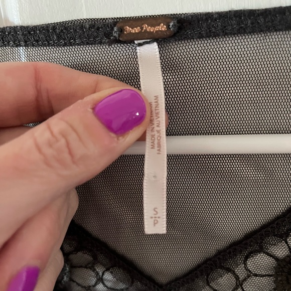 FREE PEOPLE Embroidered/Lace/Mesh Blouse - Picture 2 of 5